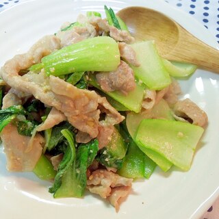 ご飯がすすむ♪豚肉とチンゲン菜の味噌炒め